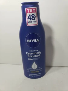 Nivea Körperlotion im Wesentlichen angereicherte 48 Stunden Feuchtigkeit - Serum & Mandelöl 8,4 Unzen - Bild 1 von 4