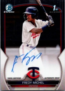 Autografi Bowman Chrome 2023 #CPA-FM Fredy Michel Chrome Prospect - Foto 1 di 2