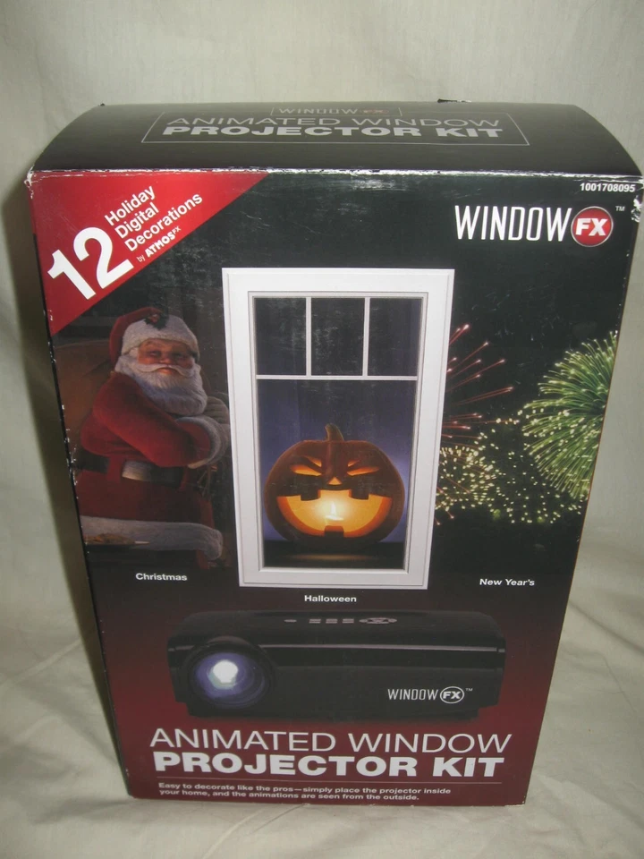 NUEVO Kit Proyector Ventana FX Animado Vacaciones Navidad Año Nuevo Halloween Foto 1 de 4