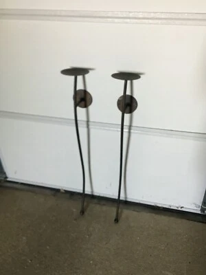 Bronze Wall Sconces for Pillar Candles - Image 1 of 3