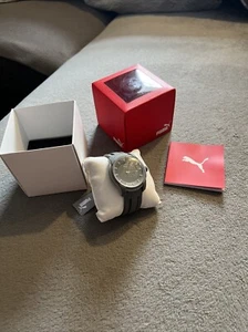 Men’s Puma Grey Analog Quartz Watch with Silicone Strap NEW - Picture 1 of 10