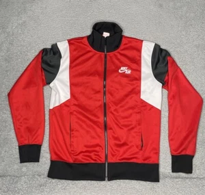 Nike Air Trainingsjacke Herren Medium Rot Full Zip Sport Langarm - Bild 1 von 12