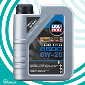LIQUI MOLY OLIO MOTORE AUTO TOP TEC 6600 0W20 ACEA C5/C6 Fiat 9.55535-GSX 1LT - Imagen 1 de 7