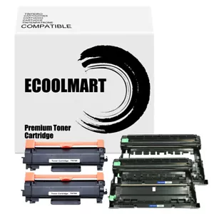 4BK Drum DR730 + BK Toner TN760 fits Brother HL-L2390DW MFC-L2710DW HL-L2395DW - Picture 1 of 1