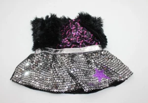 Build A Bear Dress Outfit Black Ball Gown Fancy Pageant Dance Princess Sequins - Picture 1 of 3