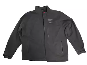 Milwaukee Men's XL M12 12V Tough Shell Black Heated Jacket BROKEN ZIPPER USED - Picture 1 of 19