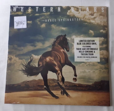 BRUCE SPRINGSTEEN-WESTERN STARS-BLUE COLORED VINYL- NEW/NEUF - Photo 1/3