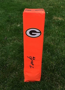 Green Bay Packers #88 TY MONTGOMERY Signed Autographed Football TD Pylon COA - Picture 1 of 2