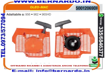 MOTOSEGA OLEO MAC  Avviamento completo  956 • 962 • 965HD - Immagine 1 di 3
