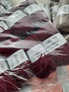 (130 €/kg): 50 g LangYarns CASHMERINO, Pt. 25, Fb. 0066 Beere # 6452 - Bild 1 von 1