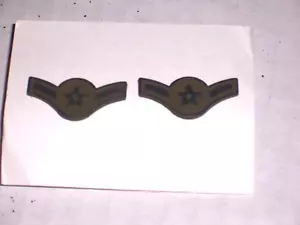USAF US Air Force Insignia Qualität Flieger gedämpft Metall Pin Paar original GI - Bild 1 von 5