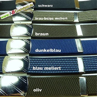 Elasticated belt with clip closure, stretch belt, up to 180cm, 3cm wide - Image 1 of 4