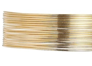 Wire, 12KT Gold Filled Half Hard 26 Gauge Round Wrapping Wire 5 Feet  - Picture 1 of 4