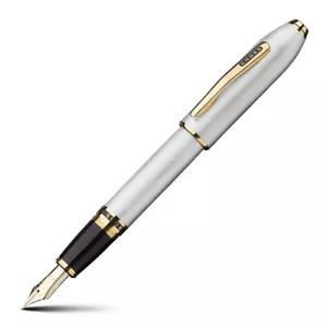 NEW Cross Peerless 125 Fountain Pen Platinum & 23 Karat Gold - Picture 1 of 1