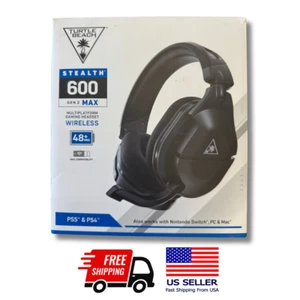 Turtle Beach Stealth 600 Gen 2 MAX Wireless Gaming Headset for PS5-PC-Switch - Picture 1 of 2