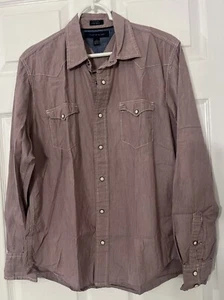 Camisa Tommy Hilfiger Abotonada Manga Larga Talla Mediana Roja/Blanca/Azul - Imagen 1 de 4