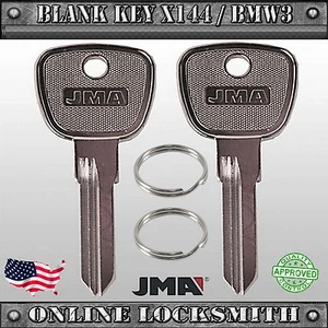2 Uncut Replacement Key Blanks For Older BMW 3 / 5 / 6 / 7 Series - X144 / BMW3 - Picture 1 of 2