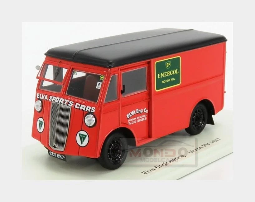 1:43 Spark Morris Pv Van Elva Race Support 1948 Red Black S6000 Model - Image 1 of 2