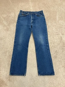 Jeans Vintage Años 80 Levi’s 517 Naranja Tab Bootcut Denim 33x30 Azul HECHOS EN EE. UU. - Imagen 1 de 10