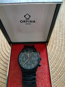 Orfina Porsche Design Chronograph 7750, Automatik, 40mm, Edelstahl/PVD - Bild 1 von 10
