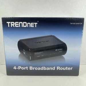 New TRENDnet TW100-S4W1CA 4-Port Broadband Router - Picture 1 of 5