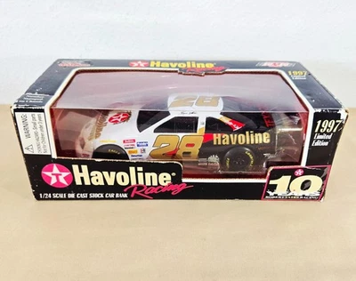 Ernie Irvan #28 Texaco Havoline 限量版 1: 24 比例 1997 年压铸银行新品 — 第 1/4 张图片