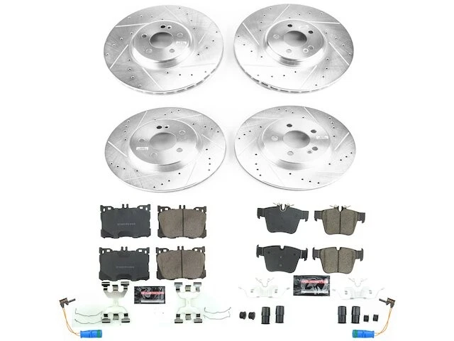 Kit de pastillas de freno y rotor delanteras y traseras para Mercedes C450 2016 AMG NT716PN Foto 1 de 1