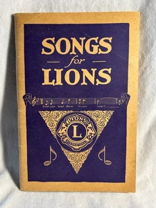 Cancionero Songs for Lions 1926 - Imagen 1 de 7
