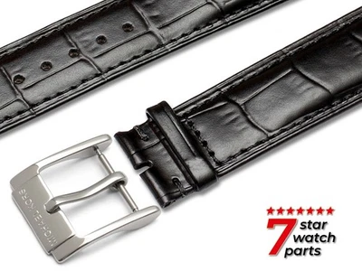 Para Reloj MICHAEL KORS NEGRO Correa de Cuero Banda Hebilla Cierre Pasadores 18-24mm Foto 1 de 4