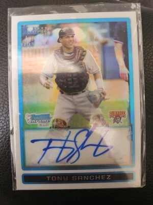 2009 1st BOWMAN CHROME TONY SANCHEZ ROOKIE AUTO #'D 304/500. - Image 1 of 2