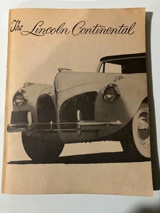 Lincoln Continental Book Complete History Book - Picture 1 of 3