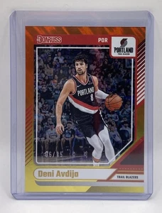 Holograma Panini Donruss Deni Avdija #119 naranja y amarillo 2024-25/15 envío gratuito - Imagen 1 de 3