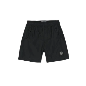 (Kids) Stone Island B0346 Logo Patch Swim Shorts Black - 24SS - Picture 1 of 2