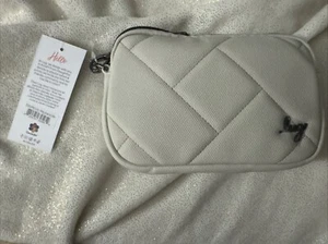 Lug NWT Coupe LVL Quilted RFID Crossbody Belt Bag PEBBLE WHITE Convertible Purse - Picture 1 of 5