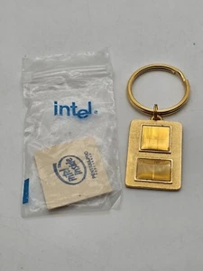 Intel Inside Pentium Pro Processor Keychain Real Actual Original CPU Chip 1990s - Picture 1 of 18