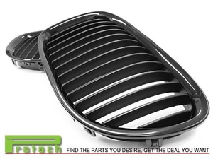 Gloss Black Front Kidney Grilles Grills Set Fit BMW 2009-2015 F01 F02 7-Series - Picture 1 of 3