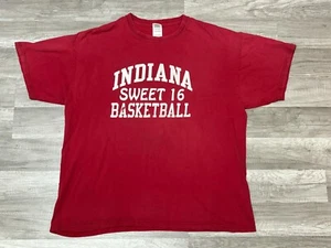 Vintage Y2K Indiana Hoosiers NCAA Sweet 16 March Madness T-Shirt Adult Size XL - Picture 1 of 9