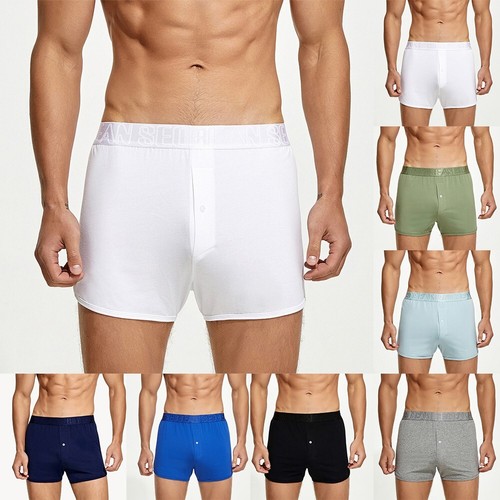 Colorful Blue Low Rise Tracksuit Boxers Briefs for Men Lightweight