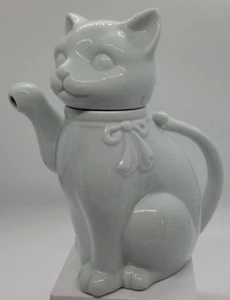 Cat Kitten Fine Porcelain Teapot Creamer Takahashi San Francisco Vintage - Picture 1 of 6