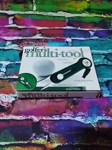 Vintage PERFECT SOLUTIONS GOLFER'S POCKET KNIFE Multi Tool Black Accessory Gift - Picture 1 of 6