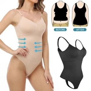 Seamless Thongs Bodysuit Women's Shapewear Tummy Control Butt Lifter Body Shaper - Picture 1 of 16