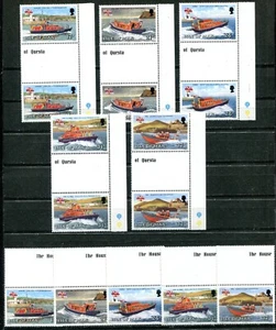 ISLA OF MAN 1991, BOTES SALVAVIDAS MANX, Scott 463-467 X 3, MNH - Imagen 1 de 1