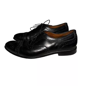 Allen Edmonds Strand Black Leather Cap Toe Oxfords Dress Shoes Men's 10.5 D - Picture 1 of 11