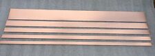 Thin Copper Strips 1 meter long, 0.9mm & 1.2mm thick, various widths