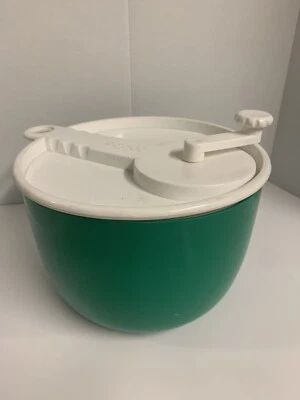 Copco Sam Lebowitz Ensalada Spinner Verde con Tapa Blanca Foto 1 de 4