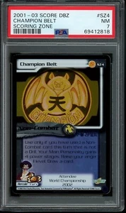 2001-03 Dragon Ball Z DBZ Champion Belt SZ4 PSA 7 World Championship 2002 - Picture 1 of 2