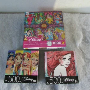 (3) Ceaco/Cardinal Disney PRINCESS 1000/500 Piece Jigsaw Puzzle New Sealed m - Picture 1 of 9