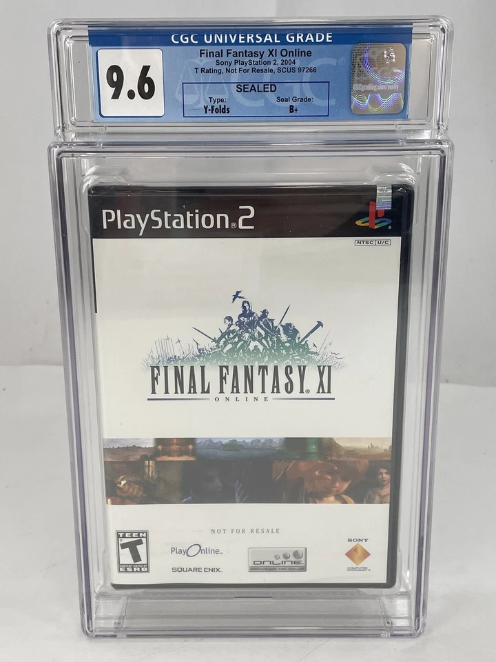 Final Fantasy XI Online PlayStation 2 PS2 SEALED CGC 9.6 Graded Not VGA WATA - Image 1 of 4
