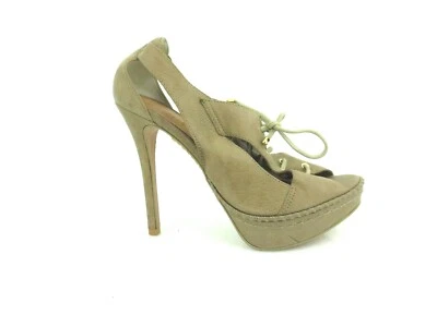 Zapatos de tacón SCHUTZ para mujer de 5" de cuero marrón Brasil talla EUR 39 US 8B [A60] Foto 1 de 4