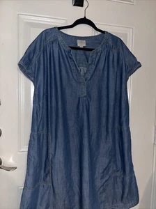 St. John’s Light Weight Blue Jean Dress XXL - Picture 1 of 3
